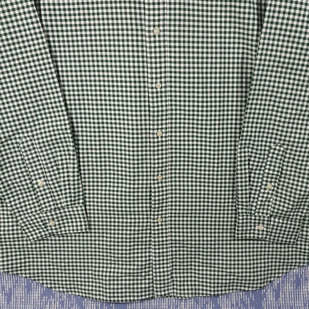 Polo Ralph Lauren Shirt Mens 3XL Tall Classic Fit Pony Green Gingham Plaid